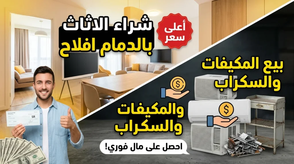 شراء الاثاث المستعمل بالدمام الفلاح بيع المكيفات والسكراب بأعلى سعر