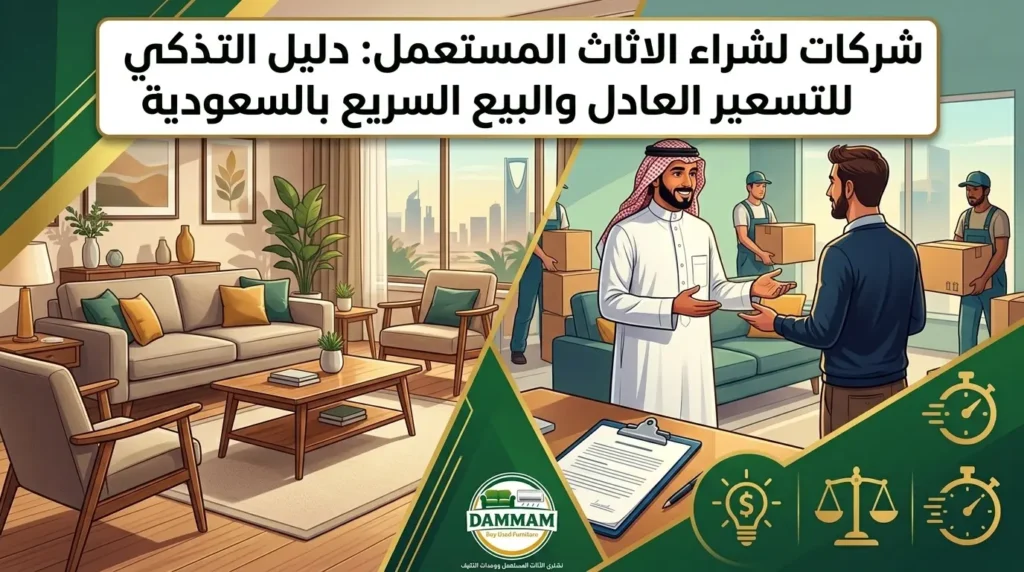 شركات لشراء الاثاث المستعمل دليل الذكي للتسعير العادل والبيع السريع بالسعودية